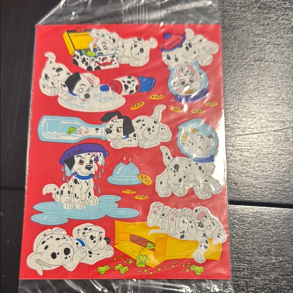 Disney Dalmatian Stickers - Red and White